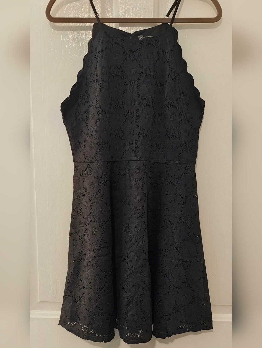 No Boundaries Black Lace Mini Dress